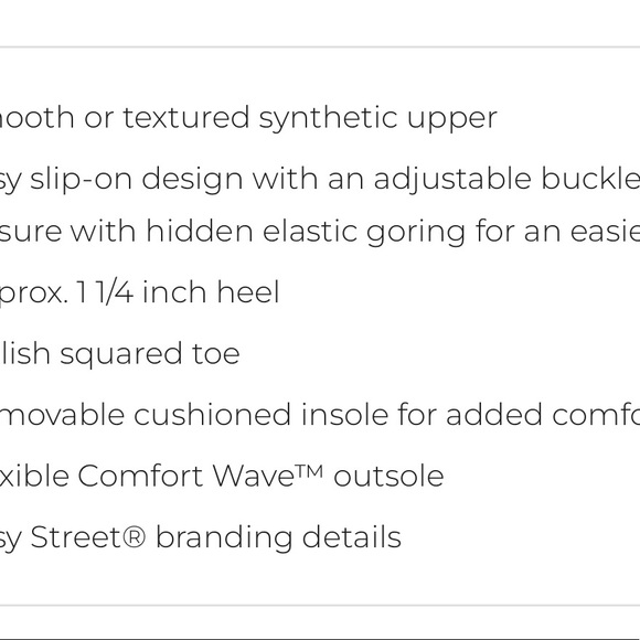 New Easy Street Comfort Wave Navy Blue Slip on Flats Womens shoes size 7.5 - Picture 13 of 15